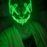 Карнавальная маска Гай Фокс, световая дизайн 2, черный