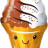 Фигура Мороженое, Вафельный рожок, Шоколадный/Белый