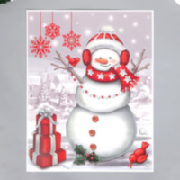 РАСПРОДАЖА! Декоративная наклейка Снеговик