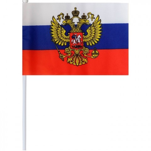 Флаг Россия (с гербом) 20х30см
