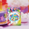Свеча тортовая "С днем рождения" разноцветная надпись
