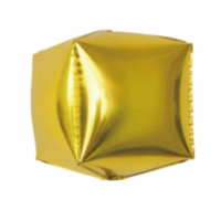 Шар 3D Куб, Светлое золото