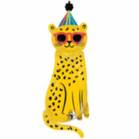 An Фигура Леопард в очках и колпаке
