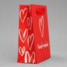 Пакет ламинированный вертикальный «Я тебя люблю»